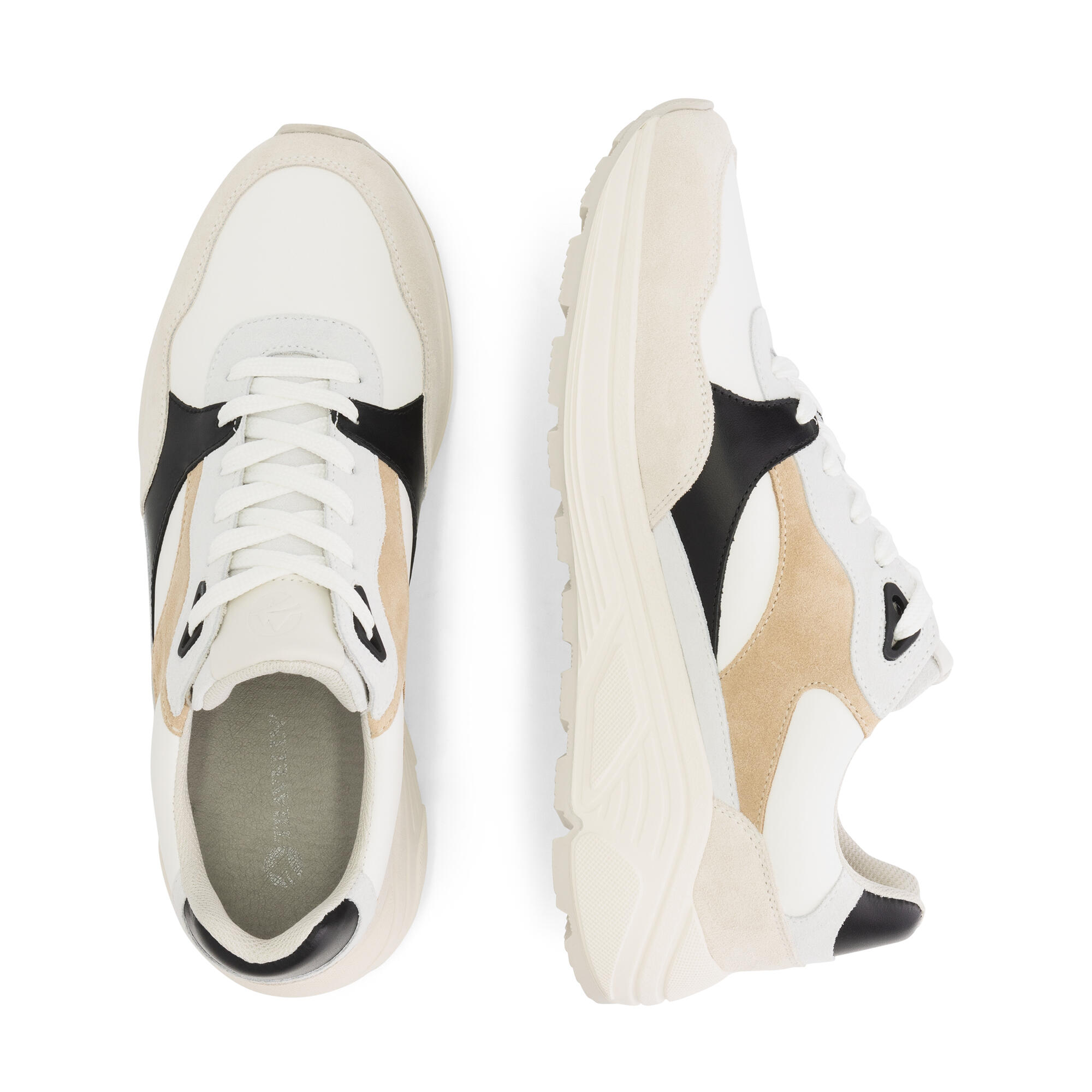 Rushden Uomo - Sneakers - Pelle - Sabbia/Nero 4/7