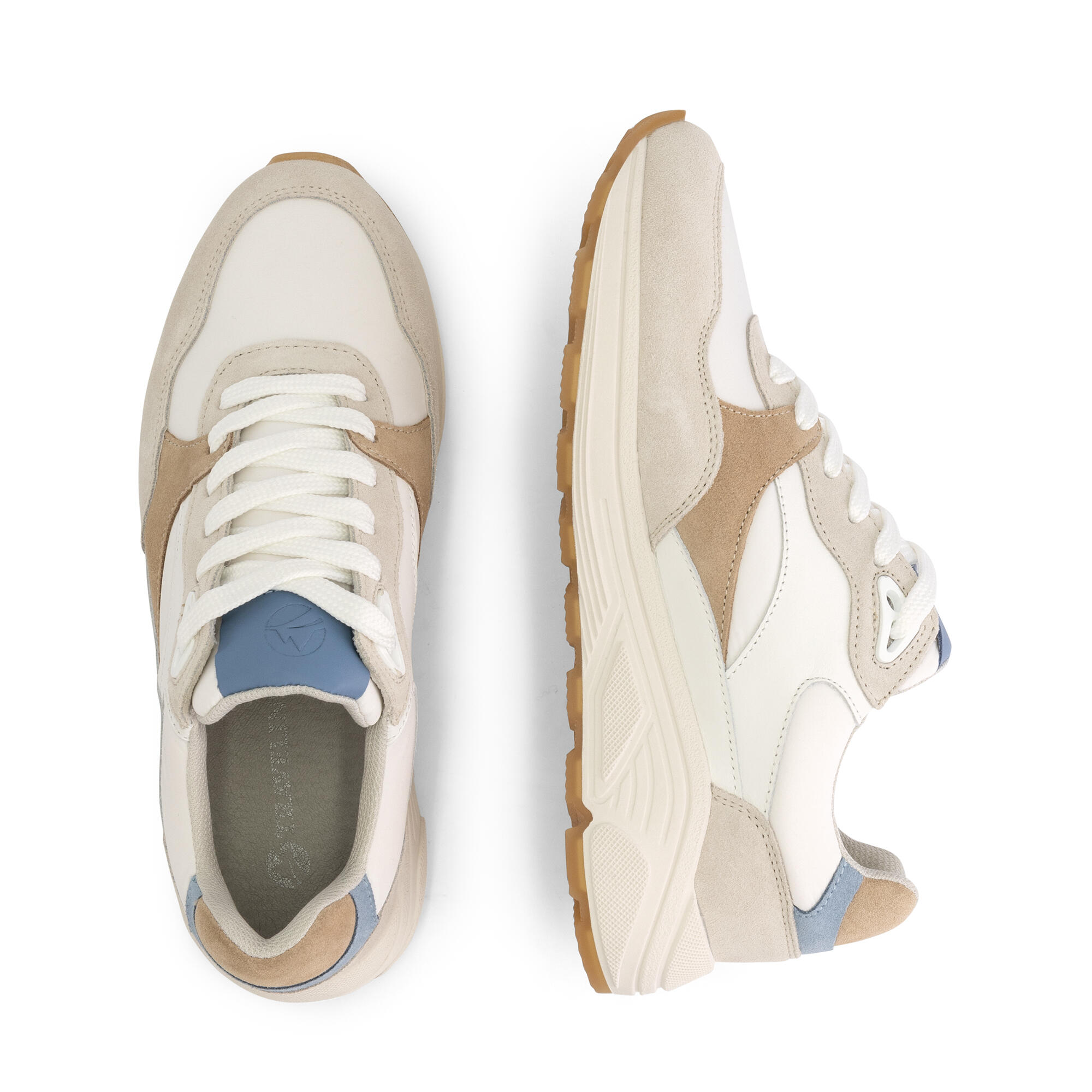 Rayleigh Donna - Sneakers - Pelle - Sabbia/Blu 4/7