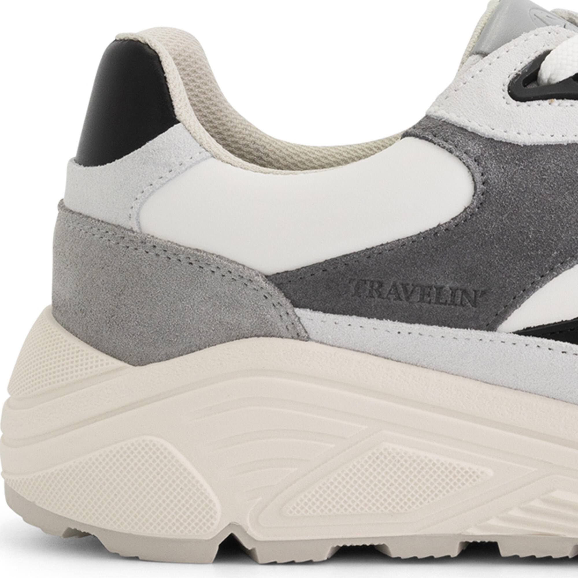 Rushden Uomo - Sneakers - Pelle - Grigio/Nero 5/7