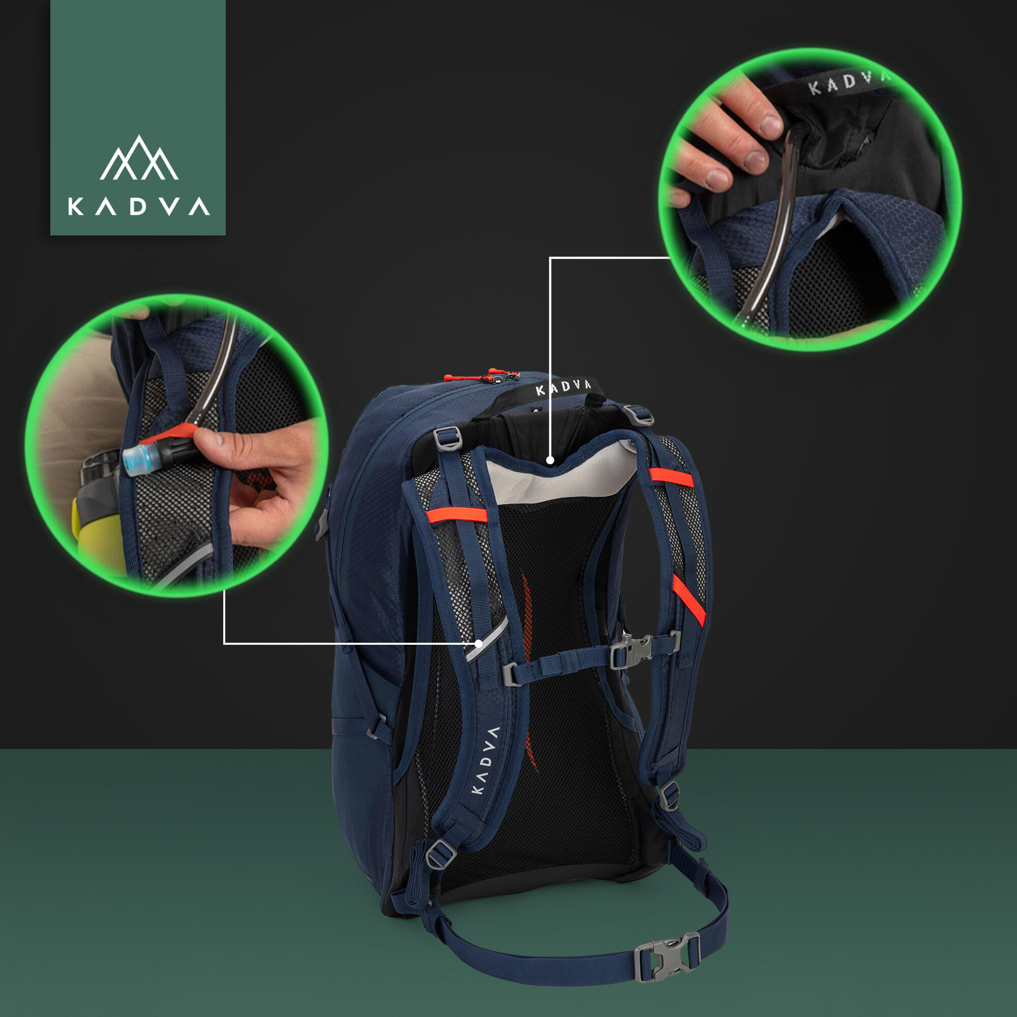 Mochila de turismo KADVA Aventura 22 l 7/7