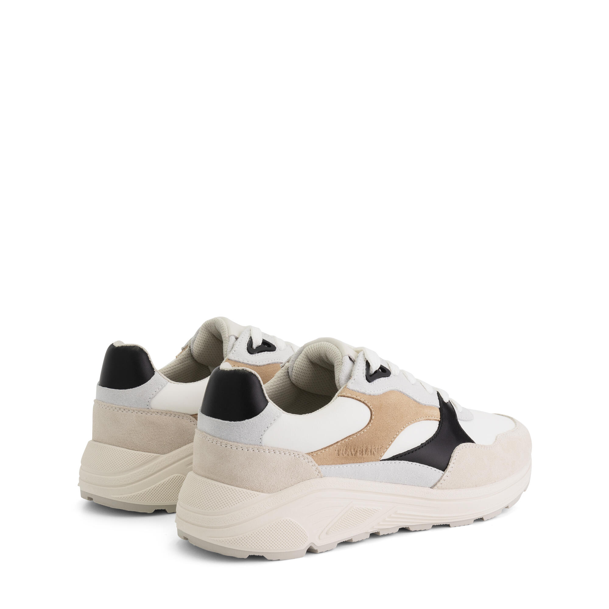 Royston Mujer - Zapatillas - Cuero - Arena/Negro 2/7
