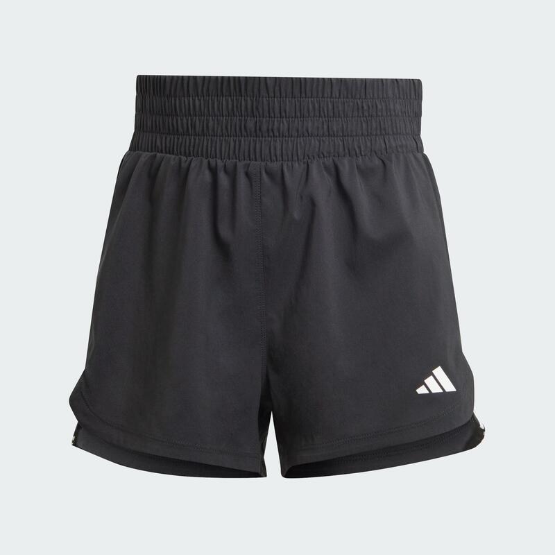 Pantaloni scurți țesuți, cu talie înaltă și 3 dungi, Pacer Training