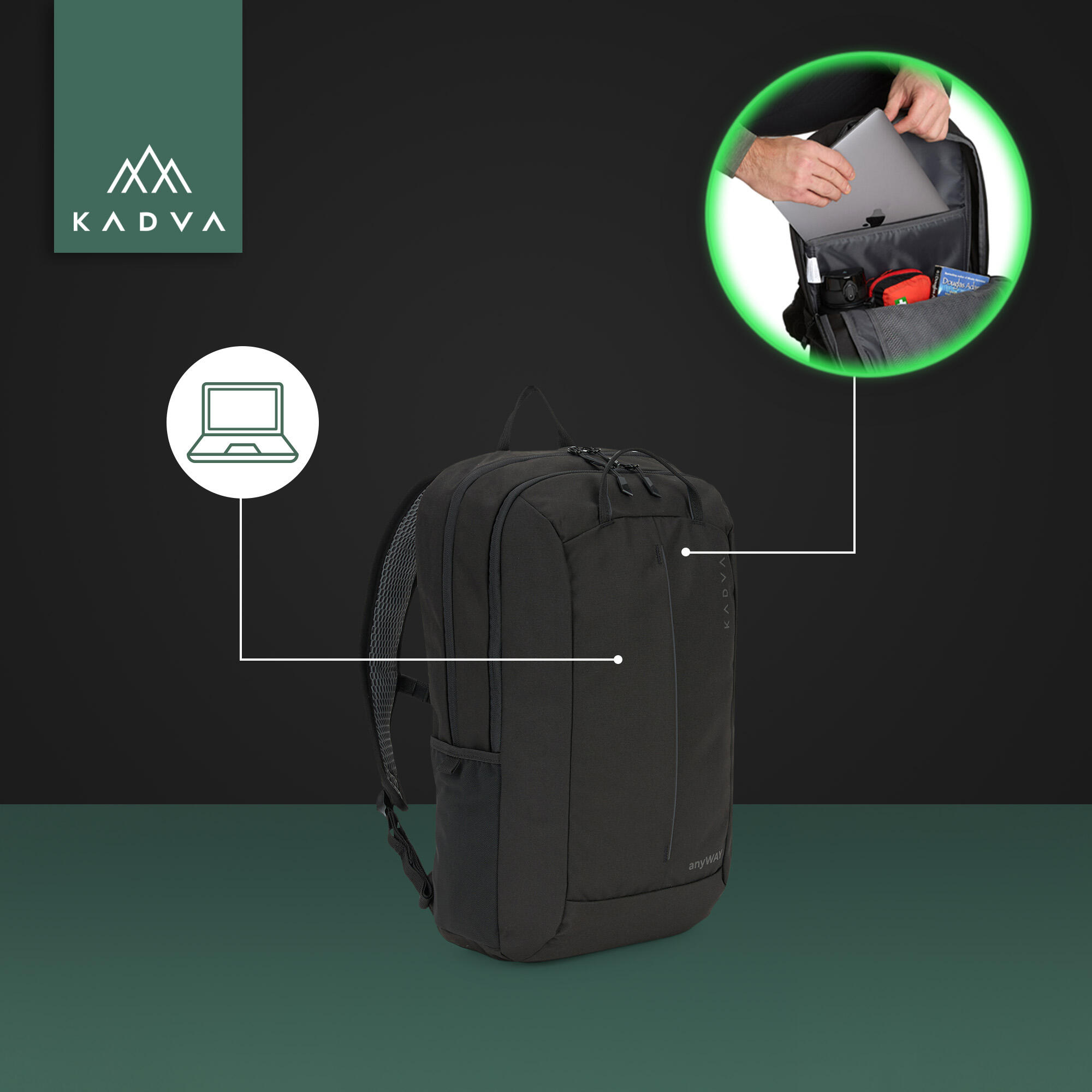Sac à dos de randonnée KADVA anyWAY 25 l 6/7