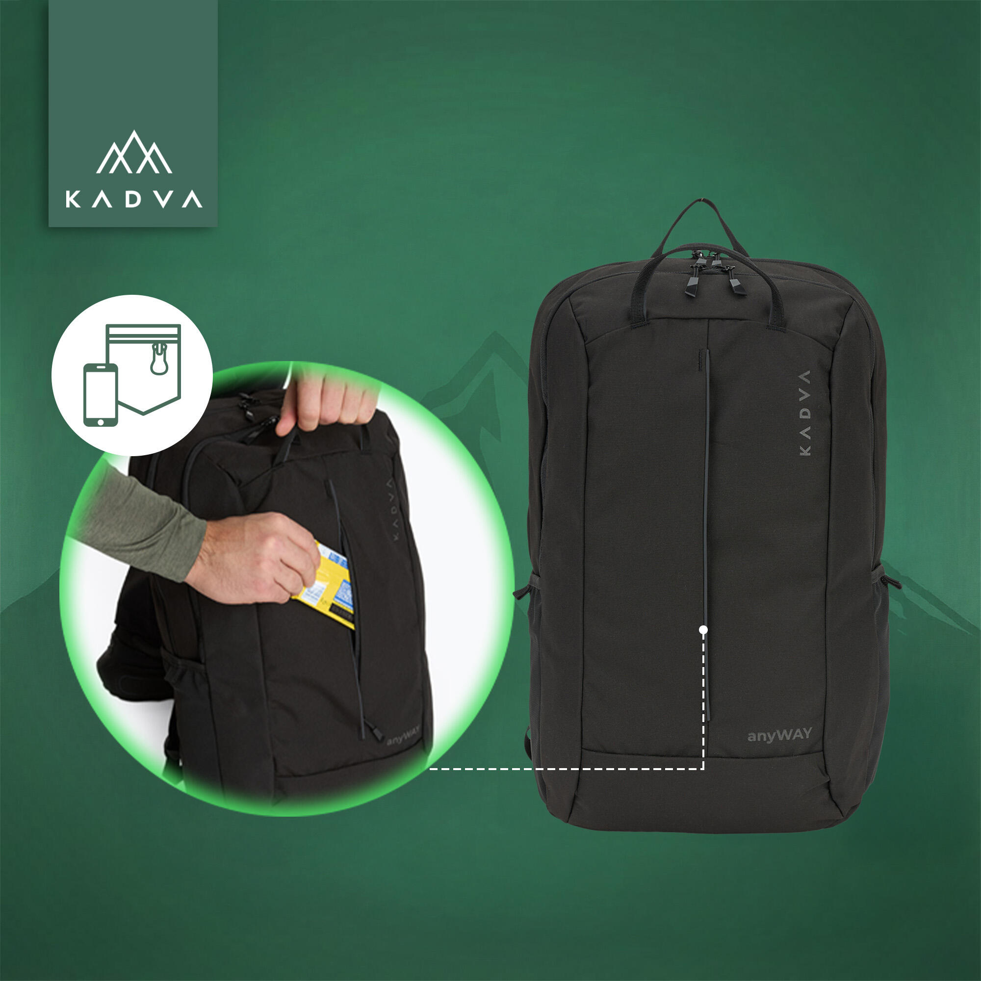 Sac à dos de randonnée KADVA anyWAY 25 l 4/7
