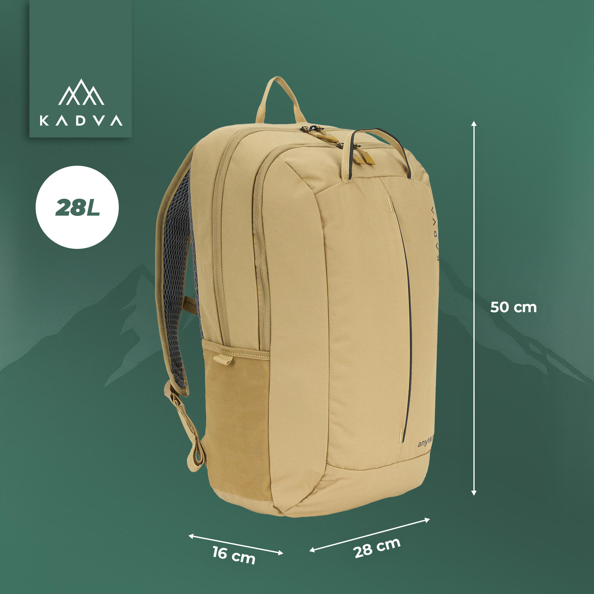 Sac à dos de randonnée KADVA anyWAY 25 l sable 25 l 2/7