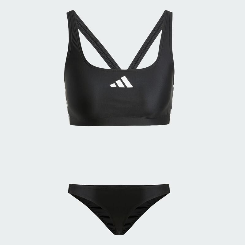 V-hátú női, két részes fürdőruha adidas 3-Stripes