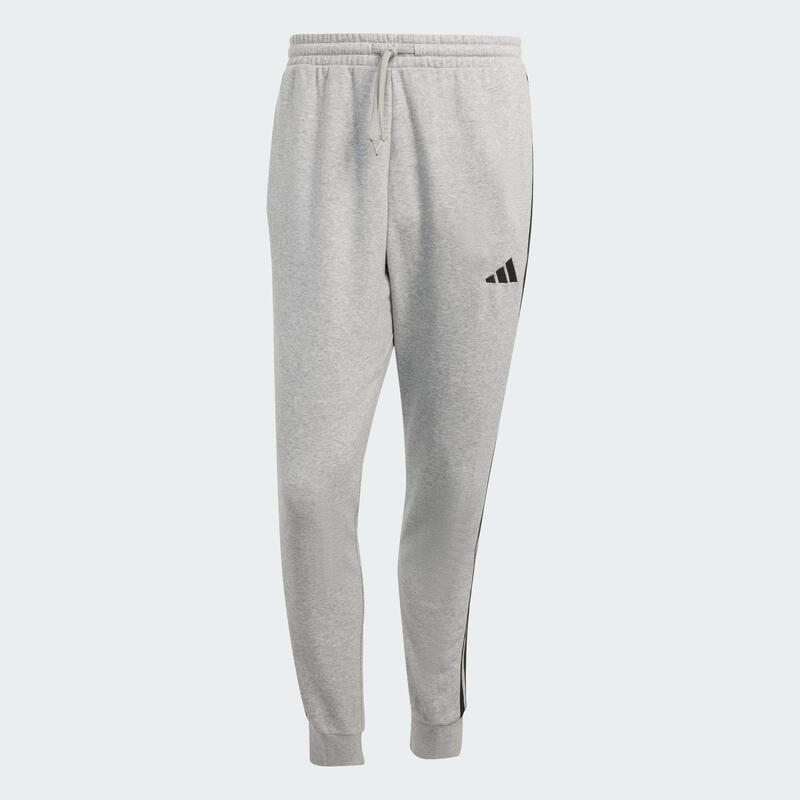 Pantaloni din material plușat Essential cu 3 dungi