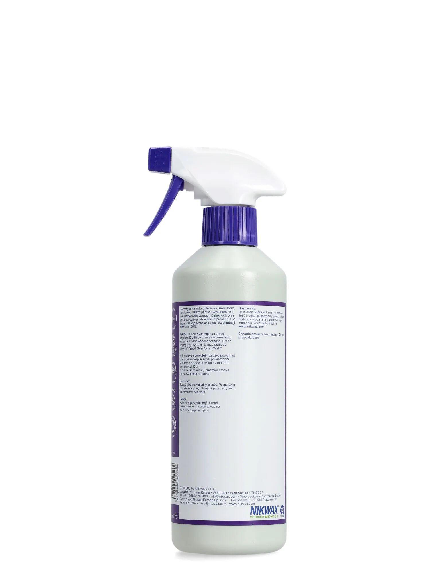 Zestaw Nikwax Tent&Gear SolarWash + SolarProof 2 x 500 ml 4/7