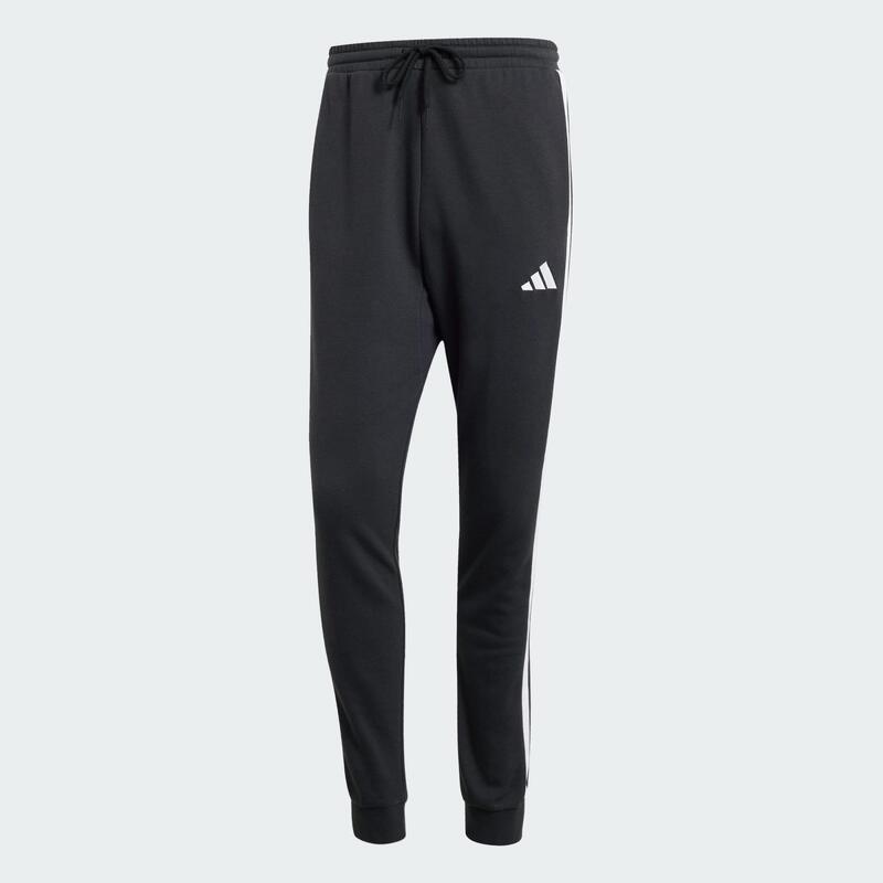 Pantaloni din material plușat Essential cu 3 dungi