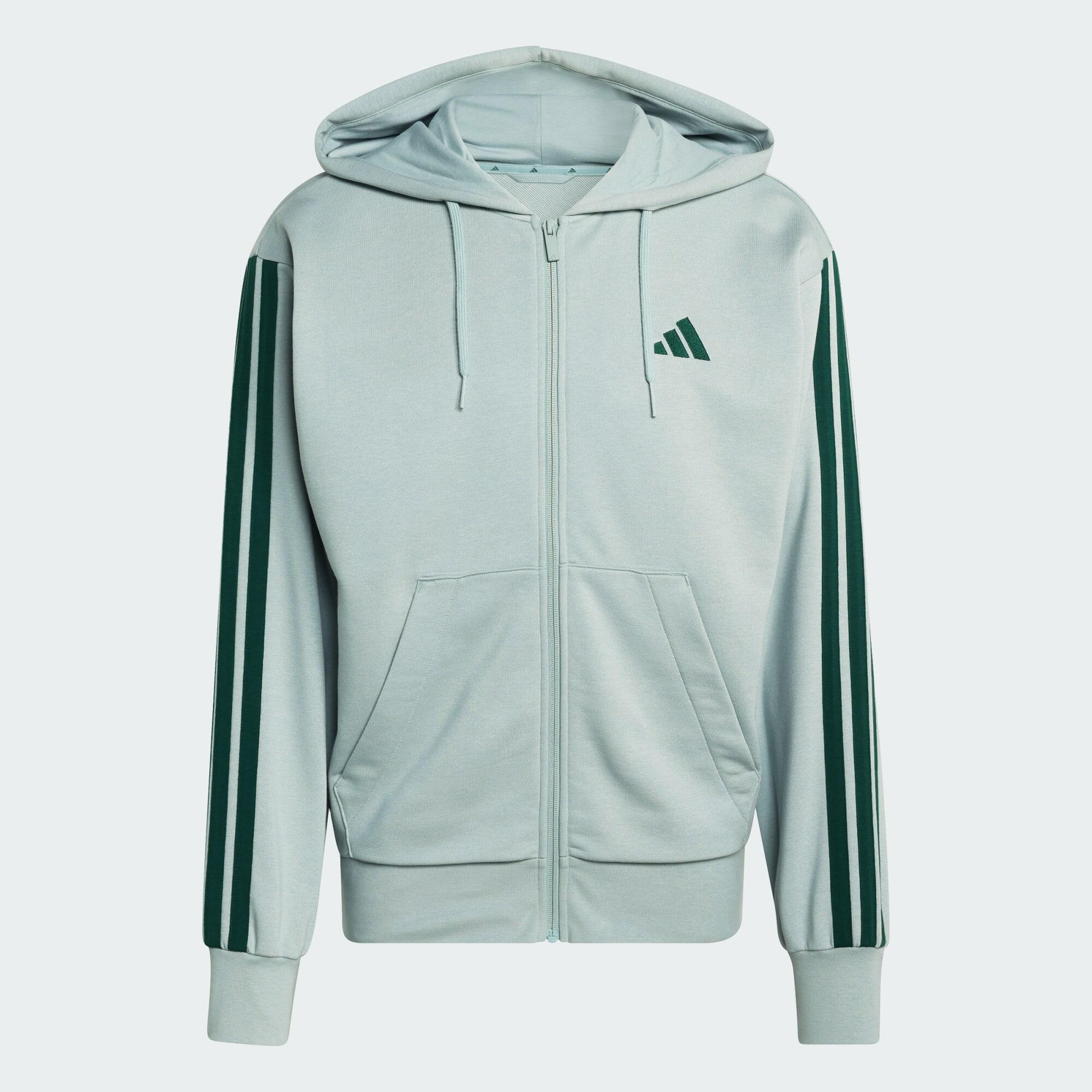 Essentials 3-Streifen French Terry Kapuzenjacke 2/5