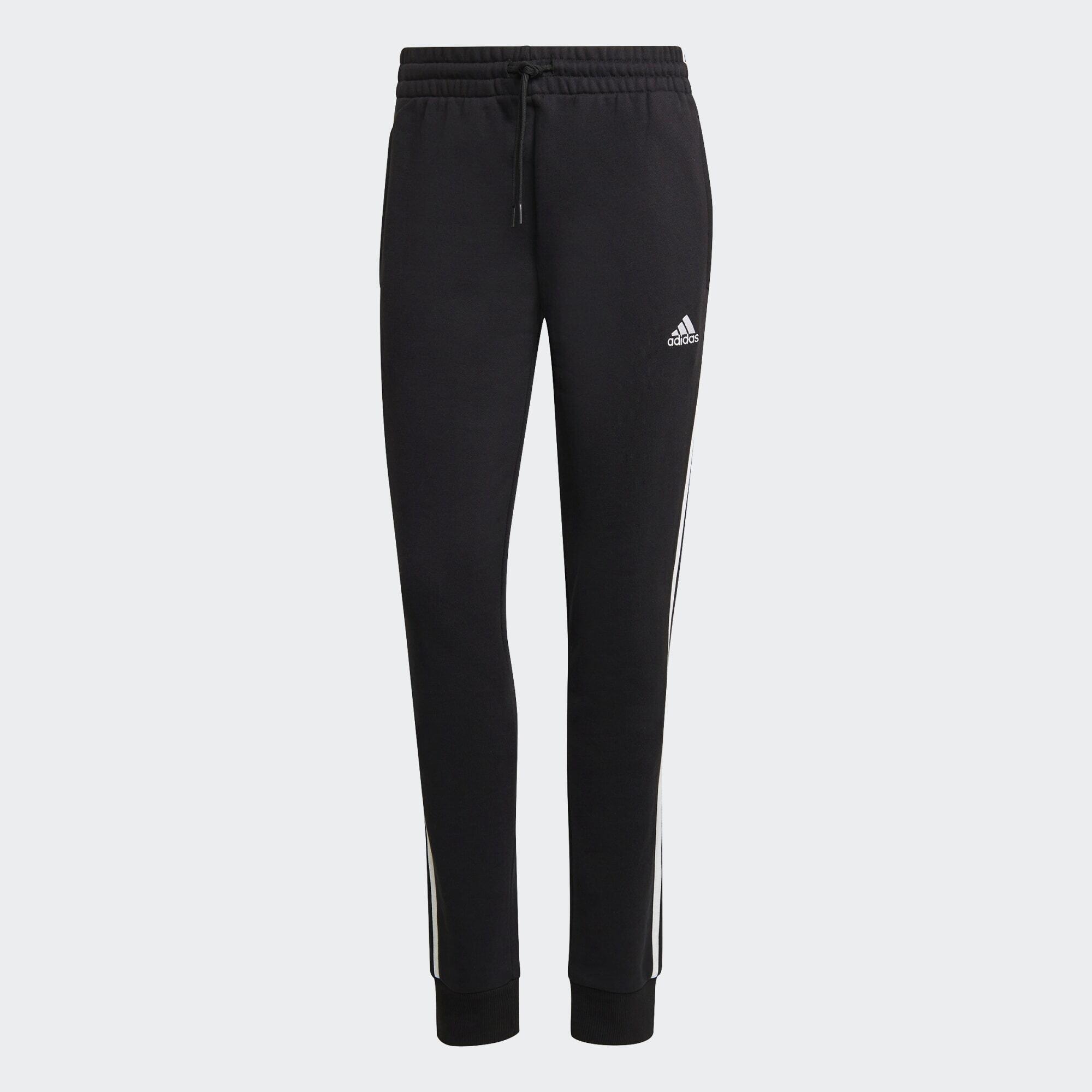 Spodnie dresowe męskie adidas Essentials 3-Stripes French Terry Cuffed
