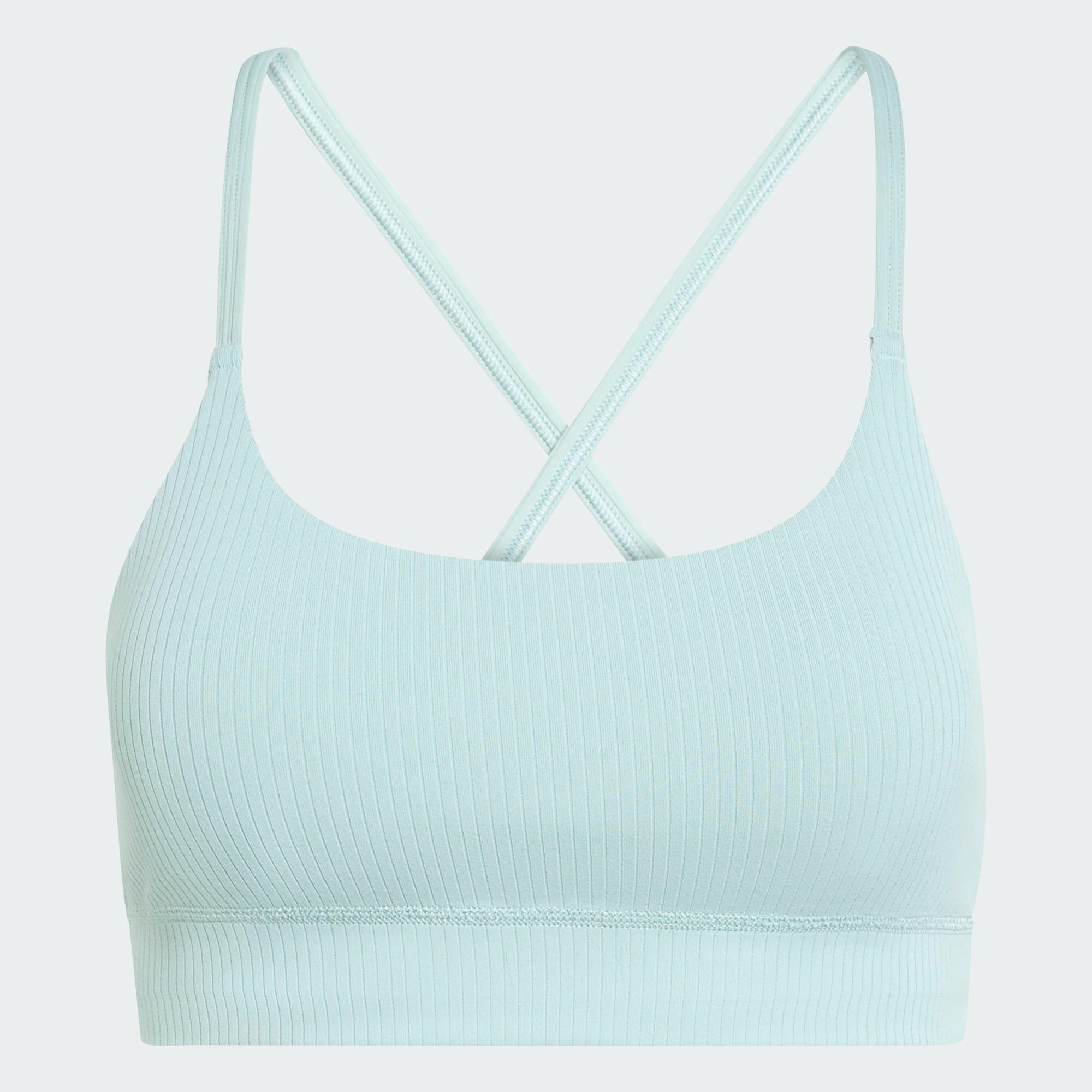 Brassière longue côtelée adidas All Me Maintien léger 2/6