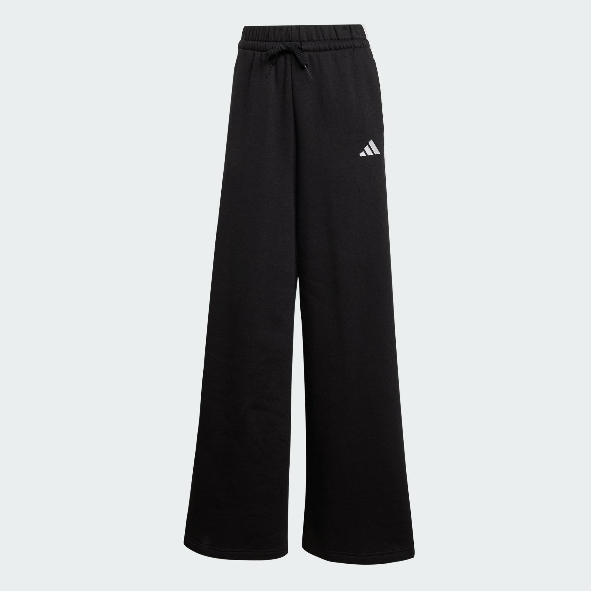 Pantaloni adidas 3-Stripes Fleece Wide 2/5