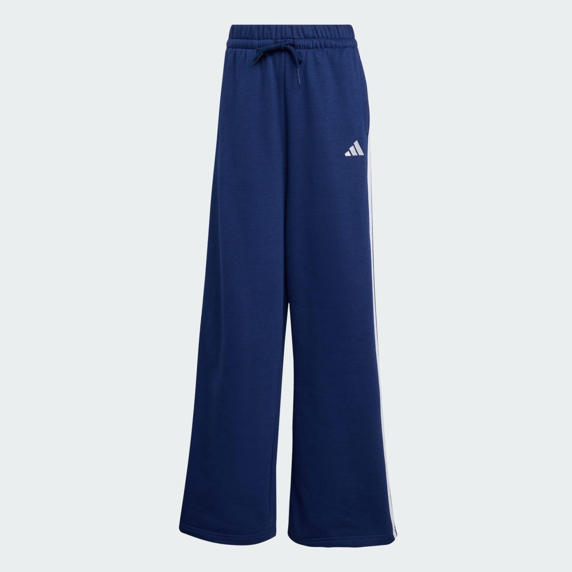 adidas 3-Streifen Fleecehose, weit geschnitten 2/5