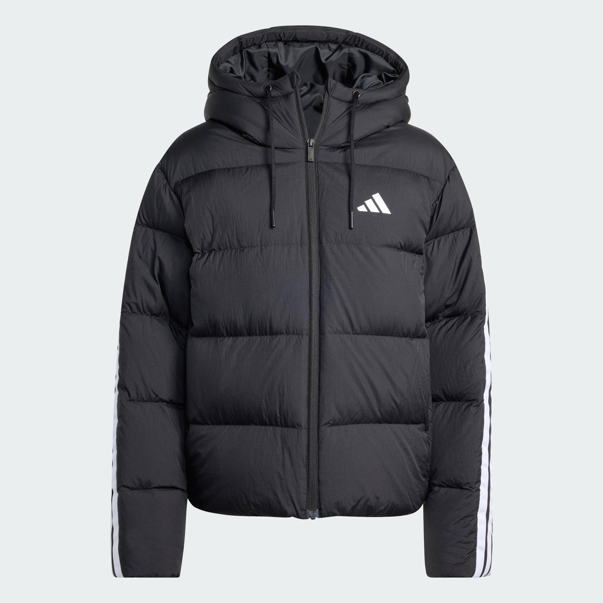 Puchowa kurtka z kapturem Essentials Climawarm z 3 paskami