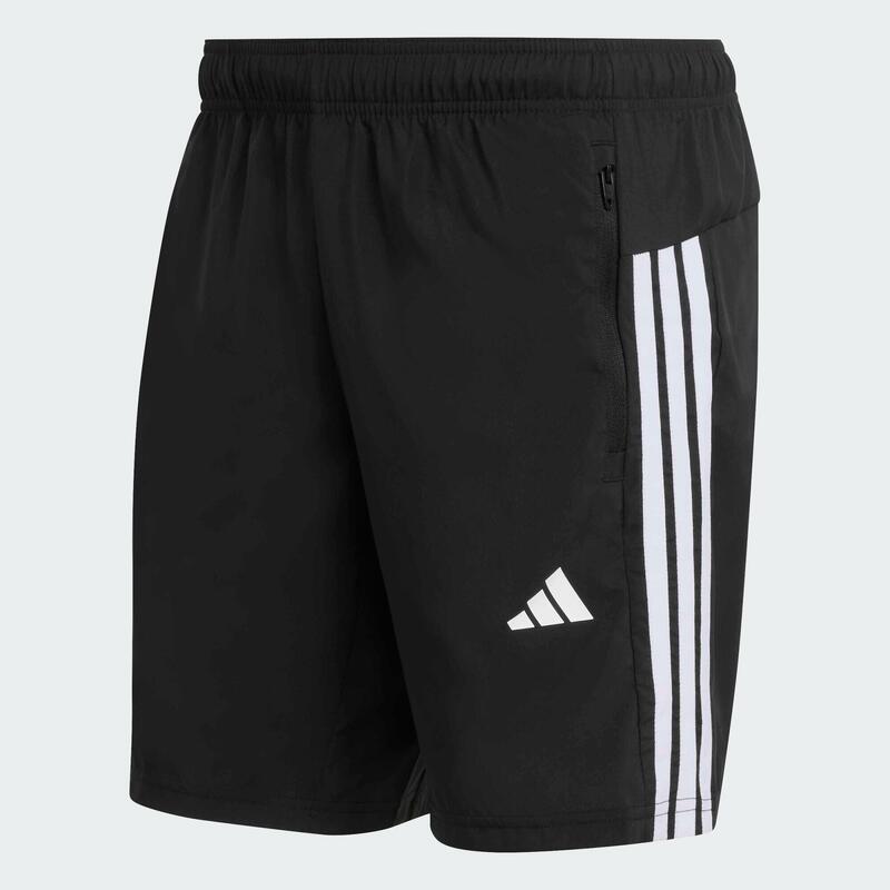 PANTALONI SCURȚI DE ANTRENAMENT ESSENTIALS BASE CU 3 DUNGI, DIN MATERIAL ȚESUT