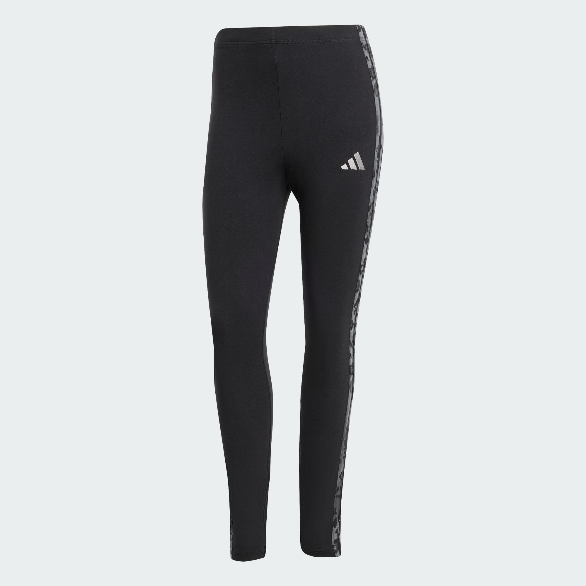 Animal Print 3-Stripes High Rise Leggings 2/5