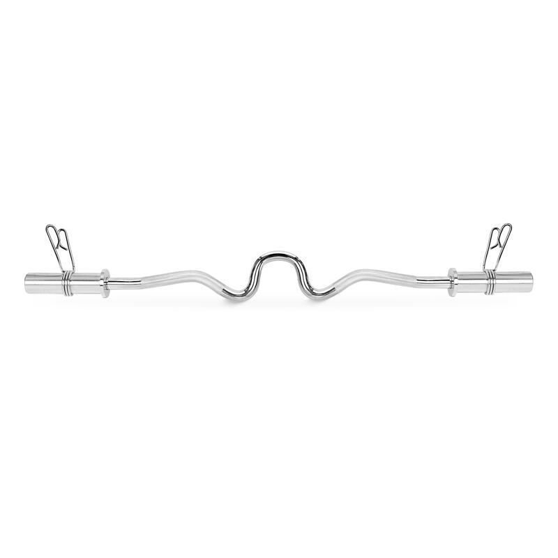 Bară puternic curbată pentru antrenment de forță 4FIZJO siguranțe tip arc 120cm