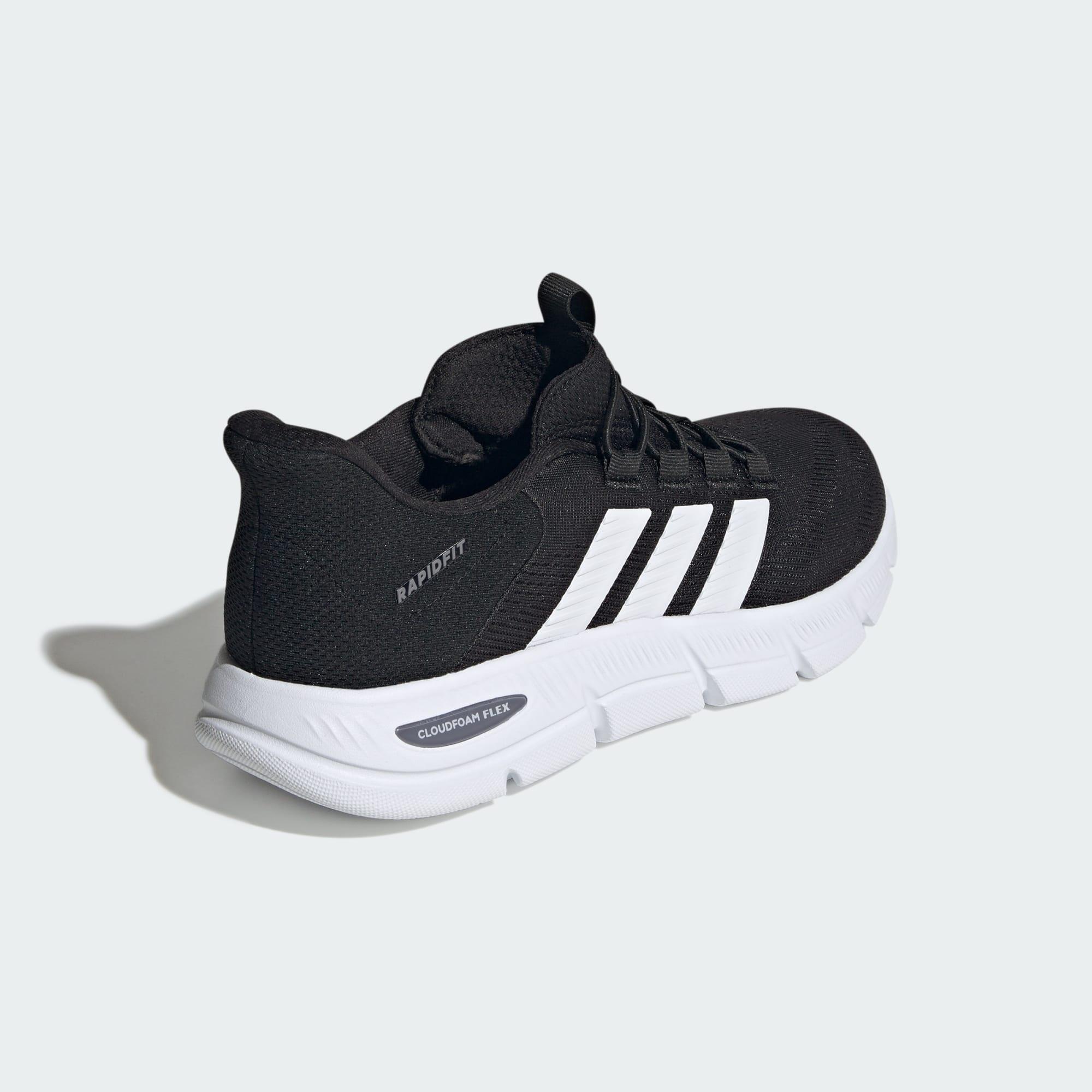 adidas Cloudfoam Flex Rapidfit Shoes 'Core Black Cloud White Grey Three' — photo 7