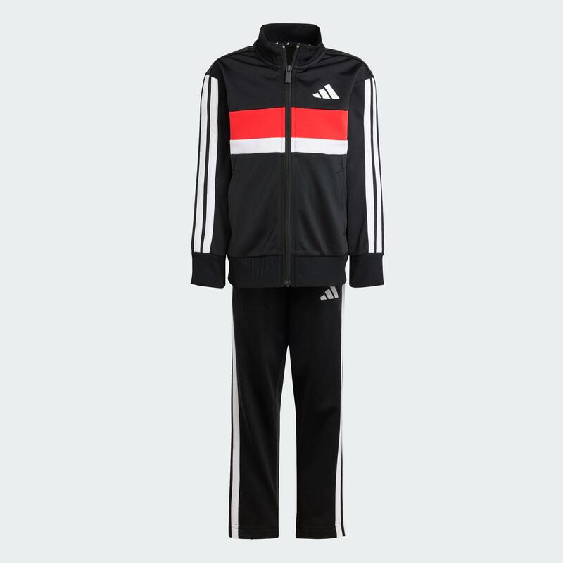 Costum de trening Essentials Tiberio din tricot cu 3 dungi pentru copii