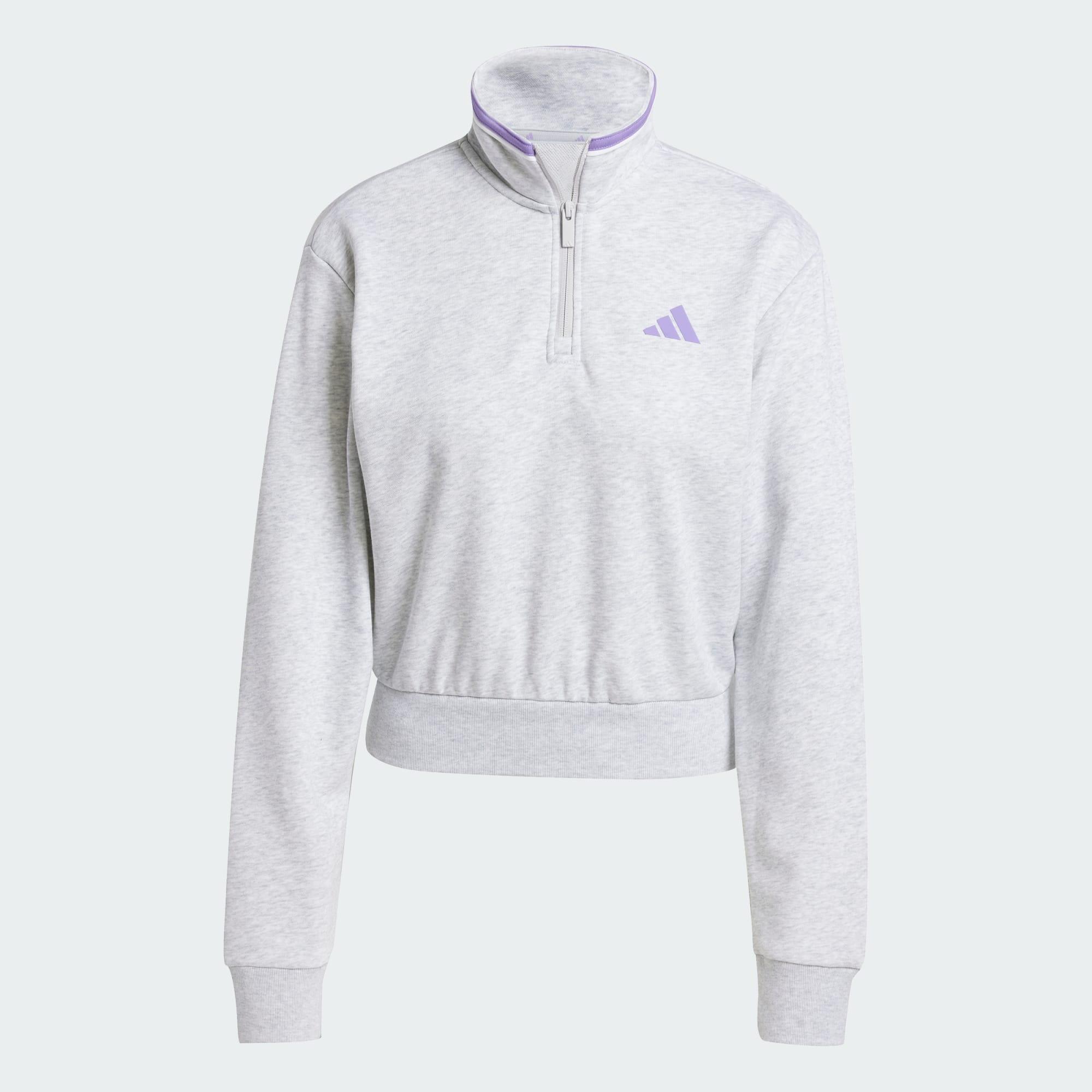 ADIDAS Sportovní bunda Essentials Color Pop French Terry Crop Quarter-Zip