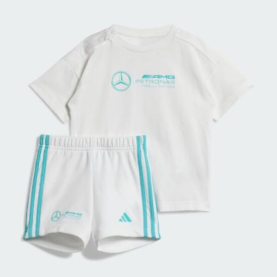 MERCEDES - AMG PETRONAS FORMULA ONE TEAM DNA KIDS T-SHIRT UND SHORTS SET