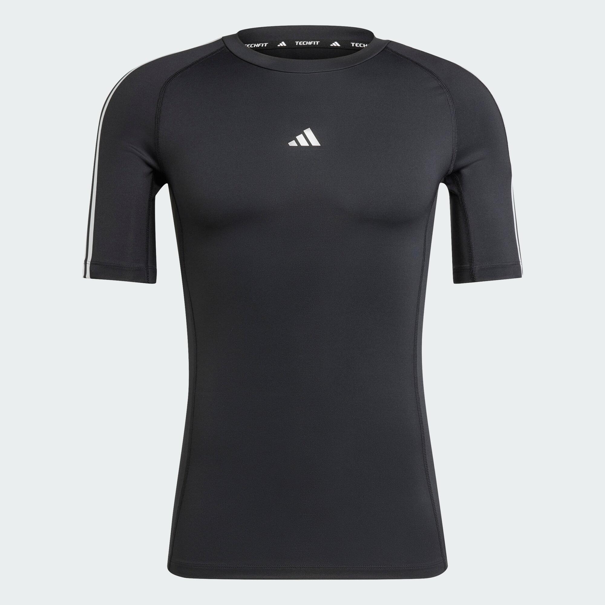 ADIDAS Tričko Techfit Compression Training 3-Stripes