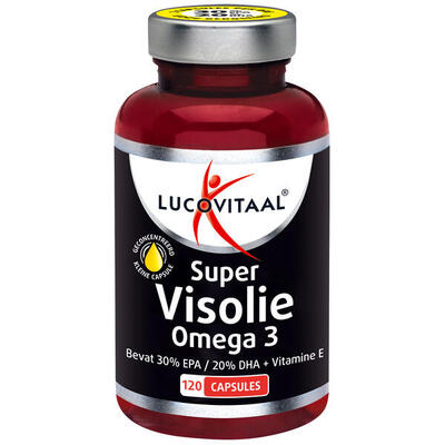 Lucovitaal super visolie omega 3 120 capsules