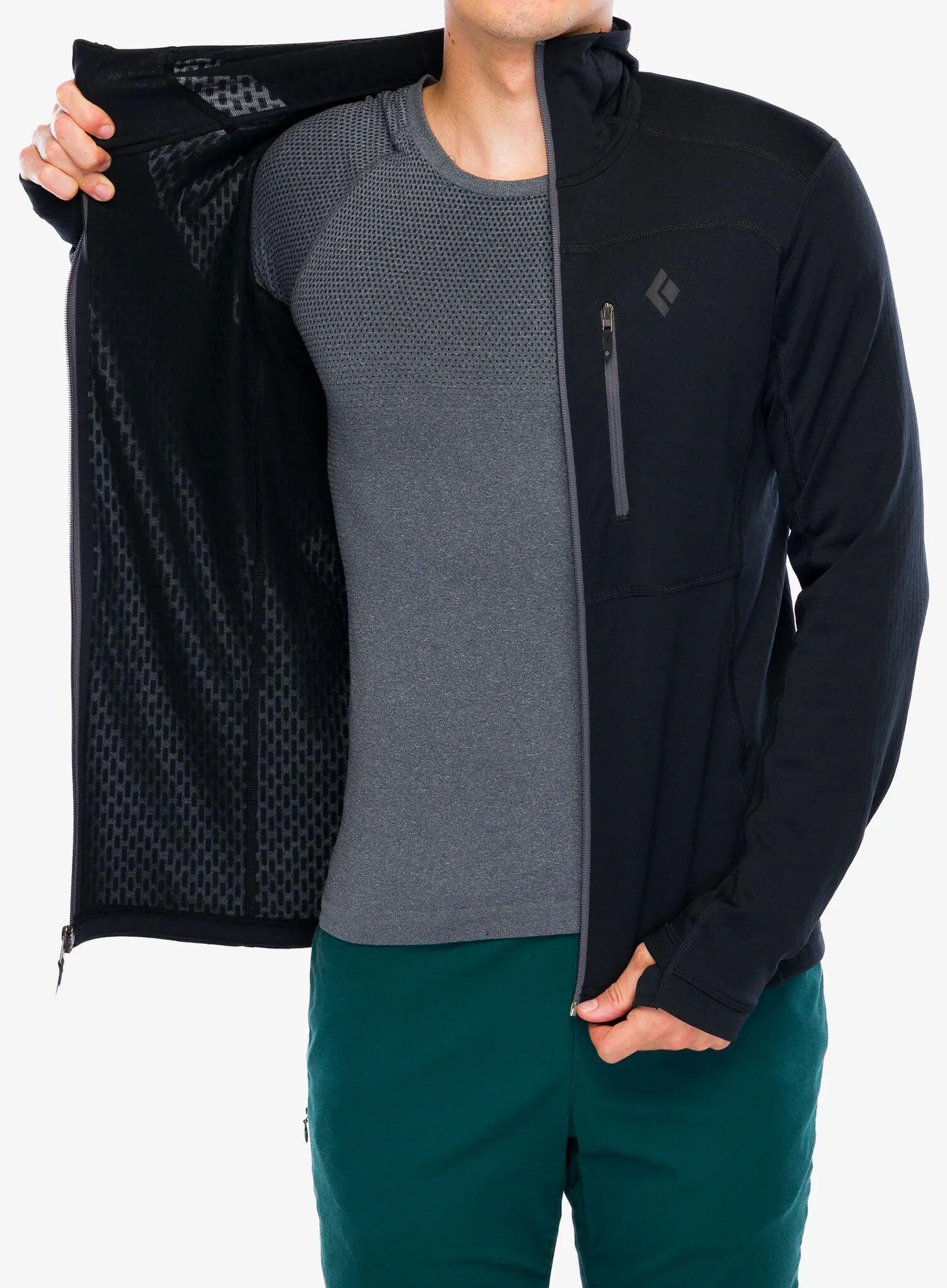 Sweat de trekking homme Black Diamond Coefficient Fleece Hoody 6/7