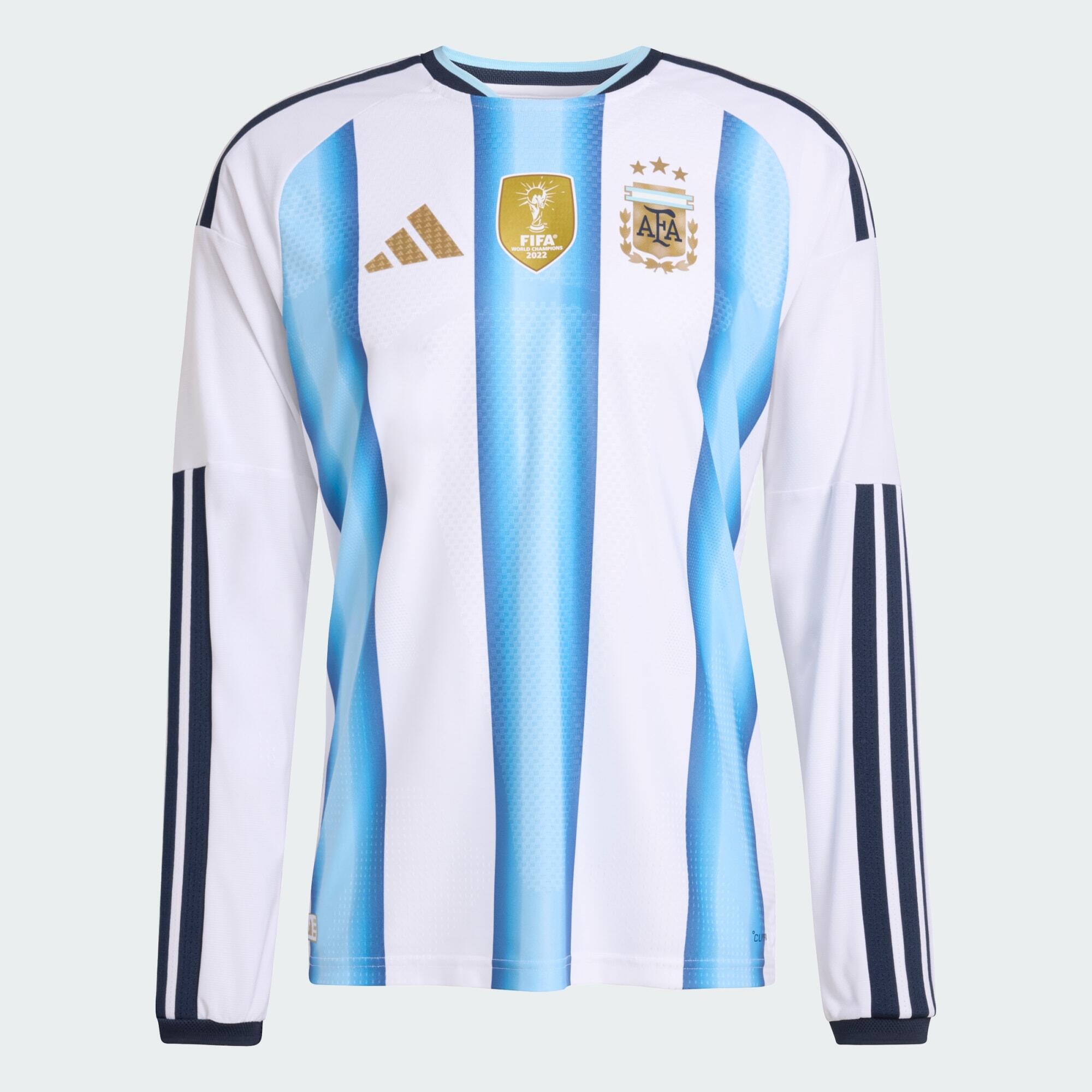 Argentinien 26 Authentic Heimtrikot, langärmlig 3/7
