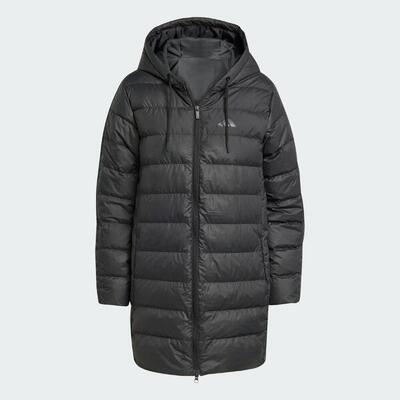 Essentials climawarm 3-stripes light down parka met capuchon