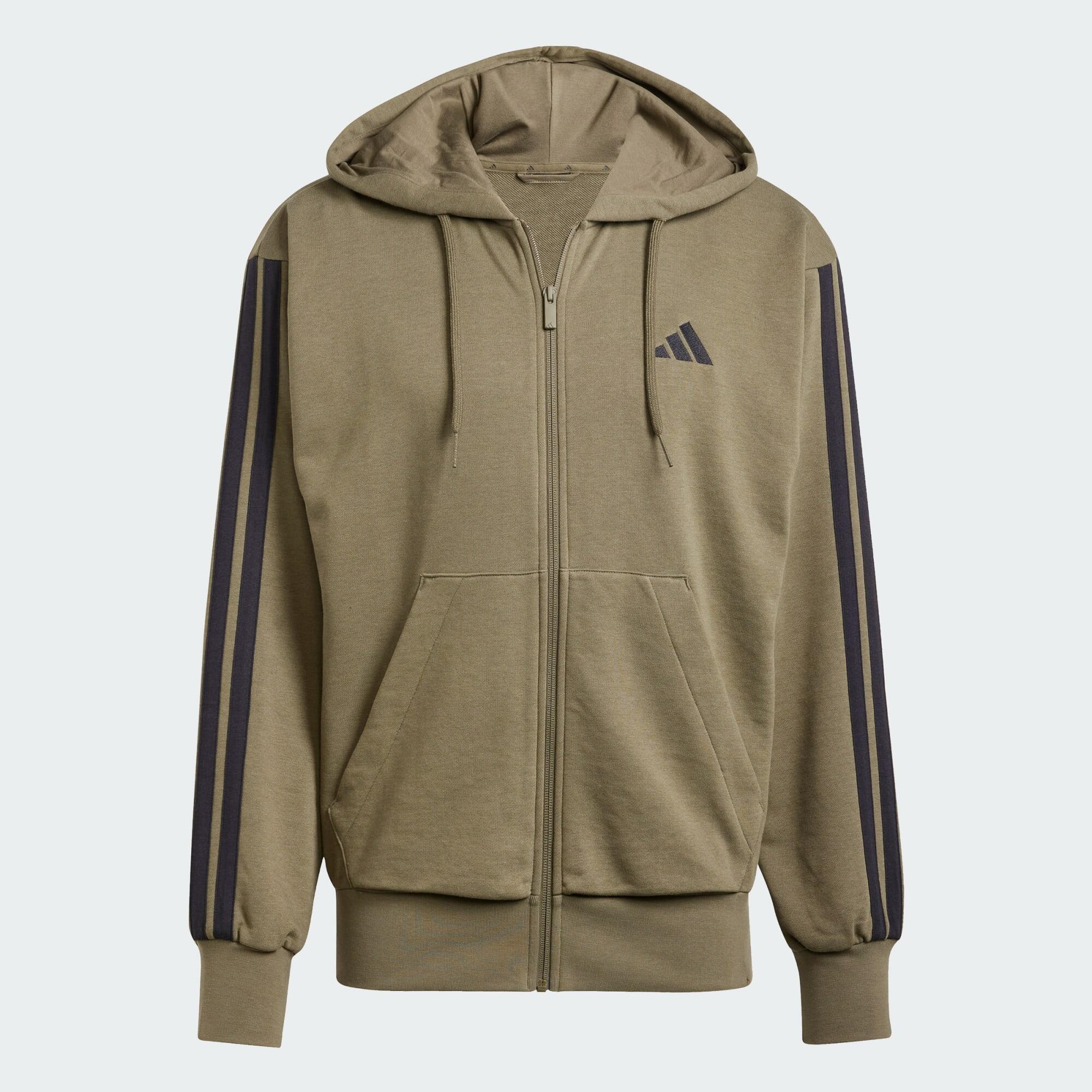 Felpa con cappuccio Essentials 3-Stripes French Terry Full-Zip 2/5
