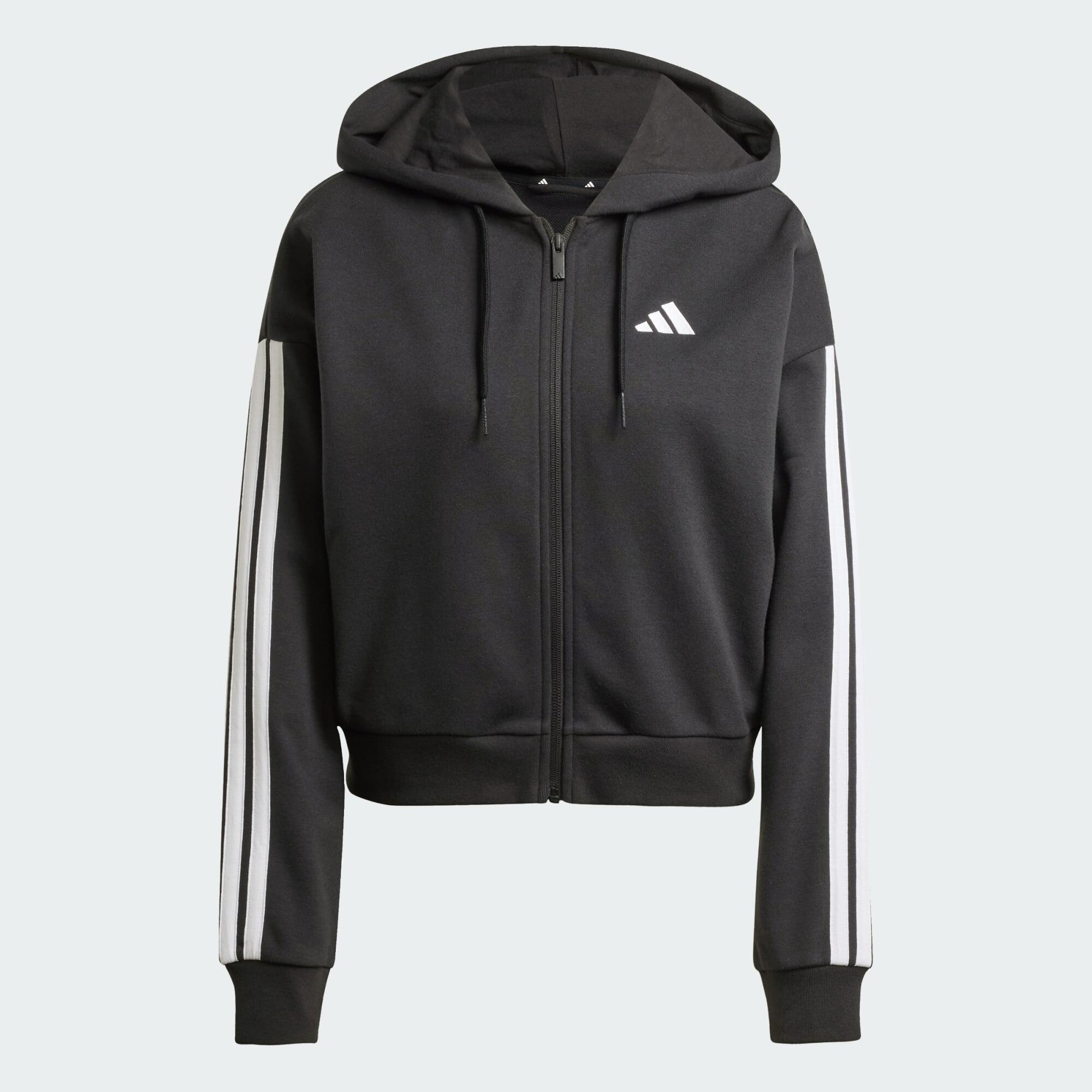 Veste à capuche entièrement zippée French terry 3 bandes Essentials 2/6