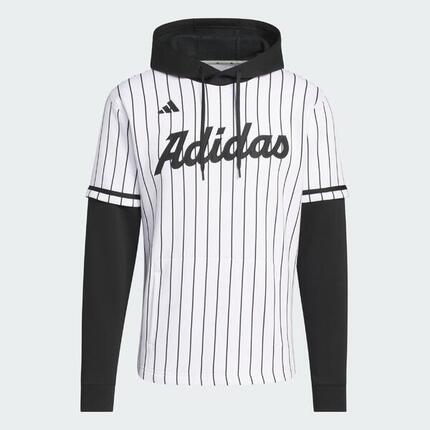 Maillot à capuche adidas Dugout Pinstripe