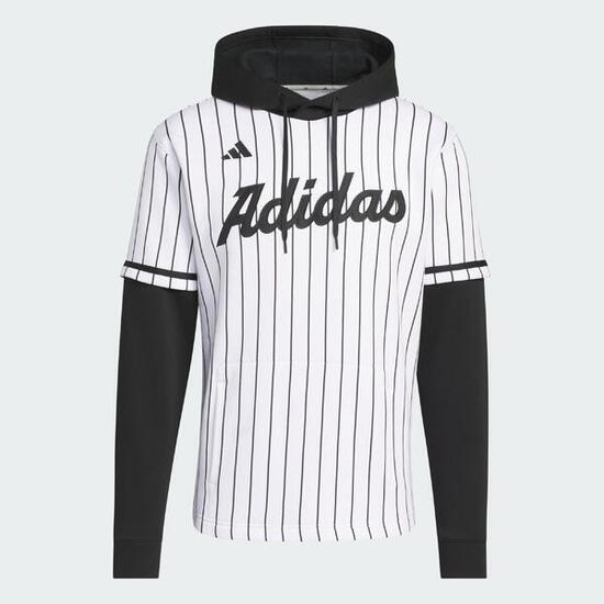 Maillot à capuche adidas Dugout Pinstripe