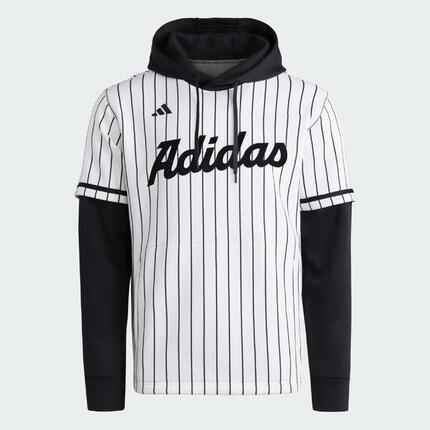Maillot à capuche adidas Dugout Pinstripe