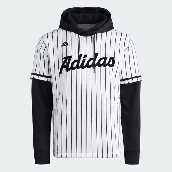 Maillot à capuche adidas Dugout Pinstripe