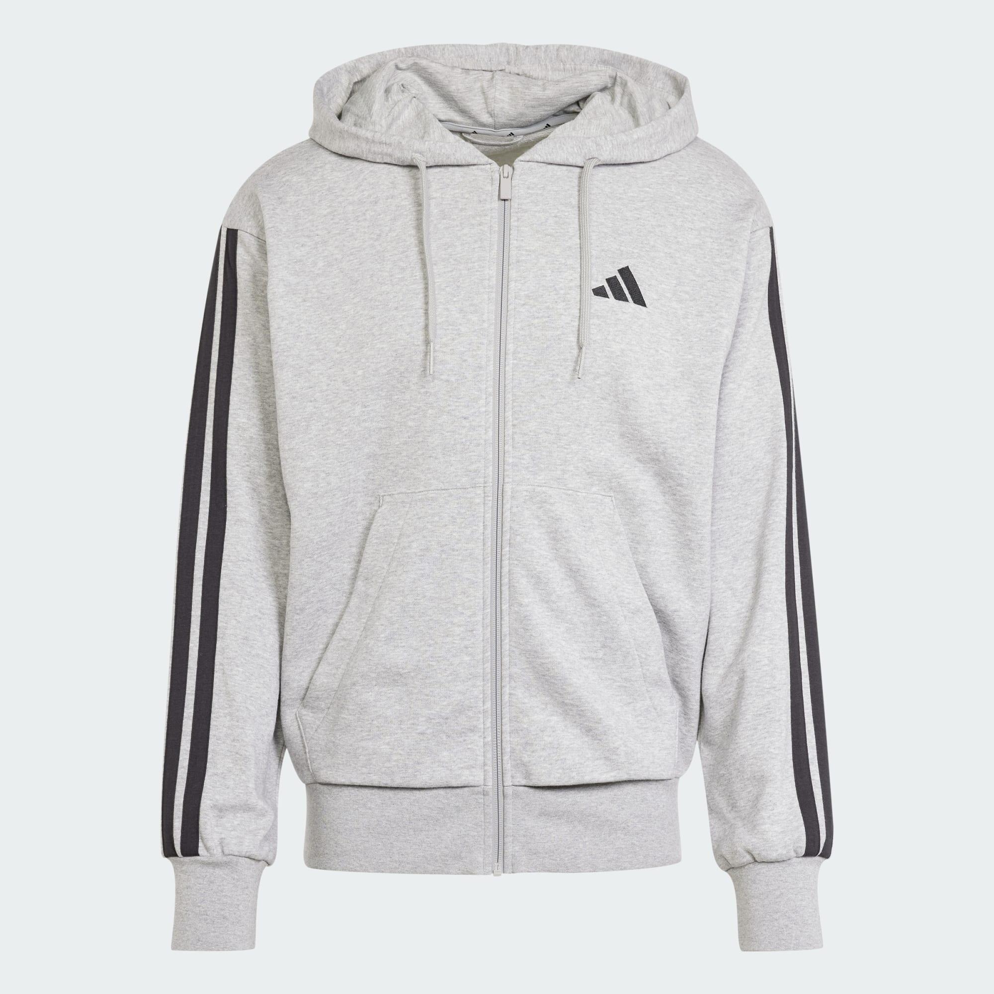 Felpa con cappuccio Essentials 3-Stripes French Terry Full-Zip 2/7
