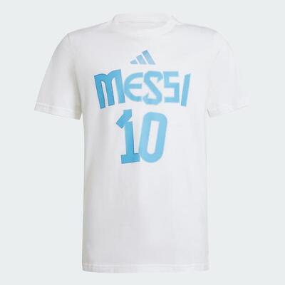 Messi name and number graphic t-shirt kids