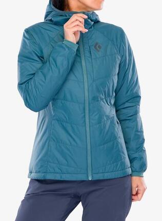 Dames gewatteerde jas Black Diamond Solution 2.0 Hoody
