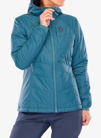 Dames gewatteerde jas Black Diamond Solution 2.0 Hoody