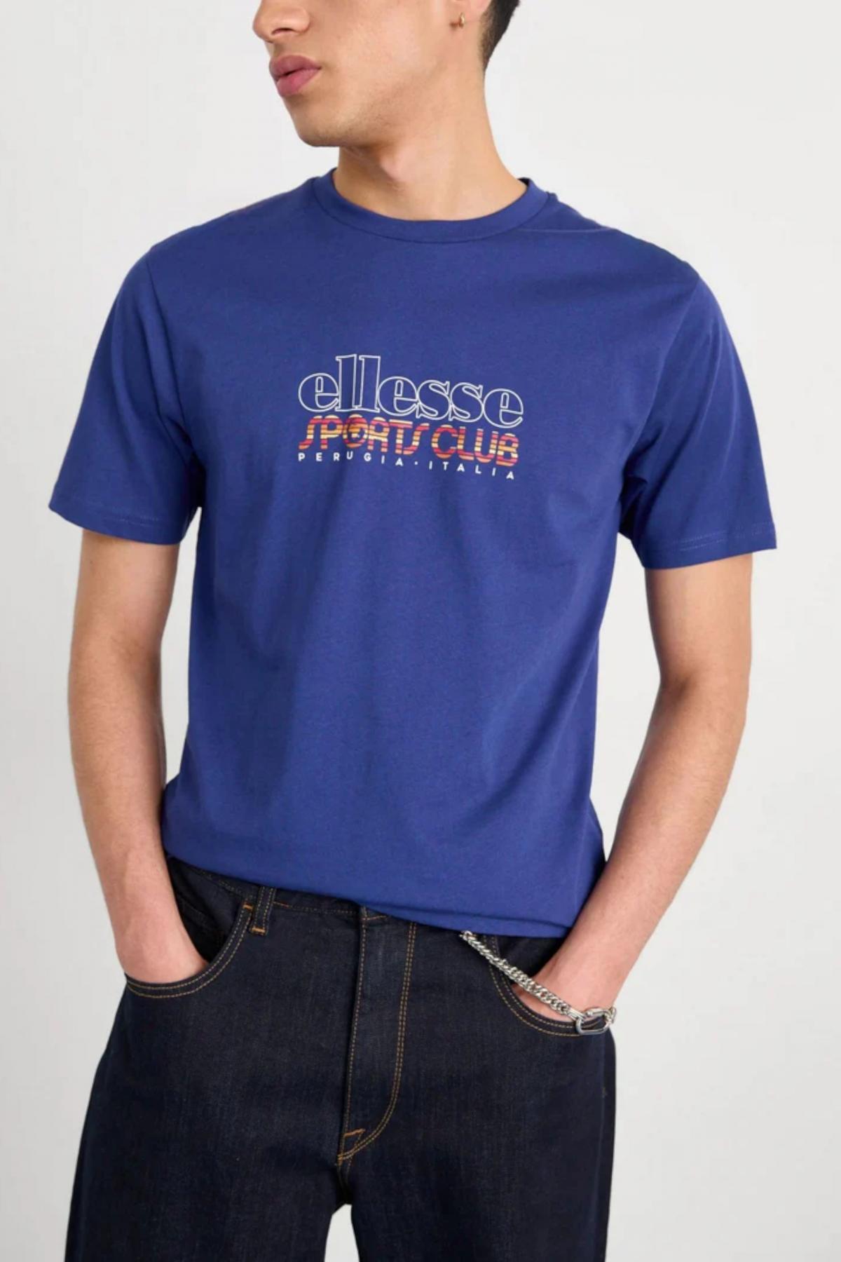 Camiseta Ellesse Modelo Vettica Tee Cor Azul 5/5