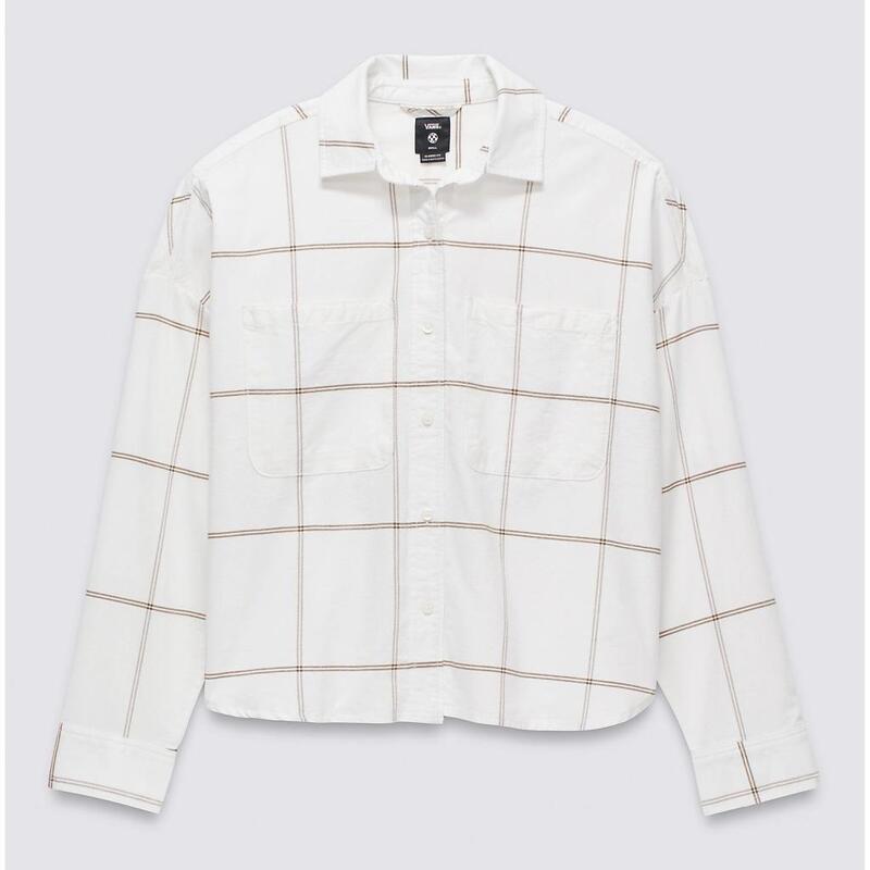 Vans Model Antica Boxy Ls Shirt Culoare Alb