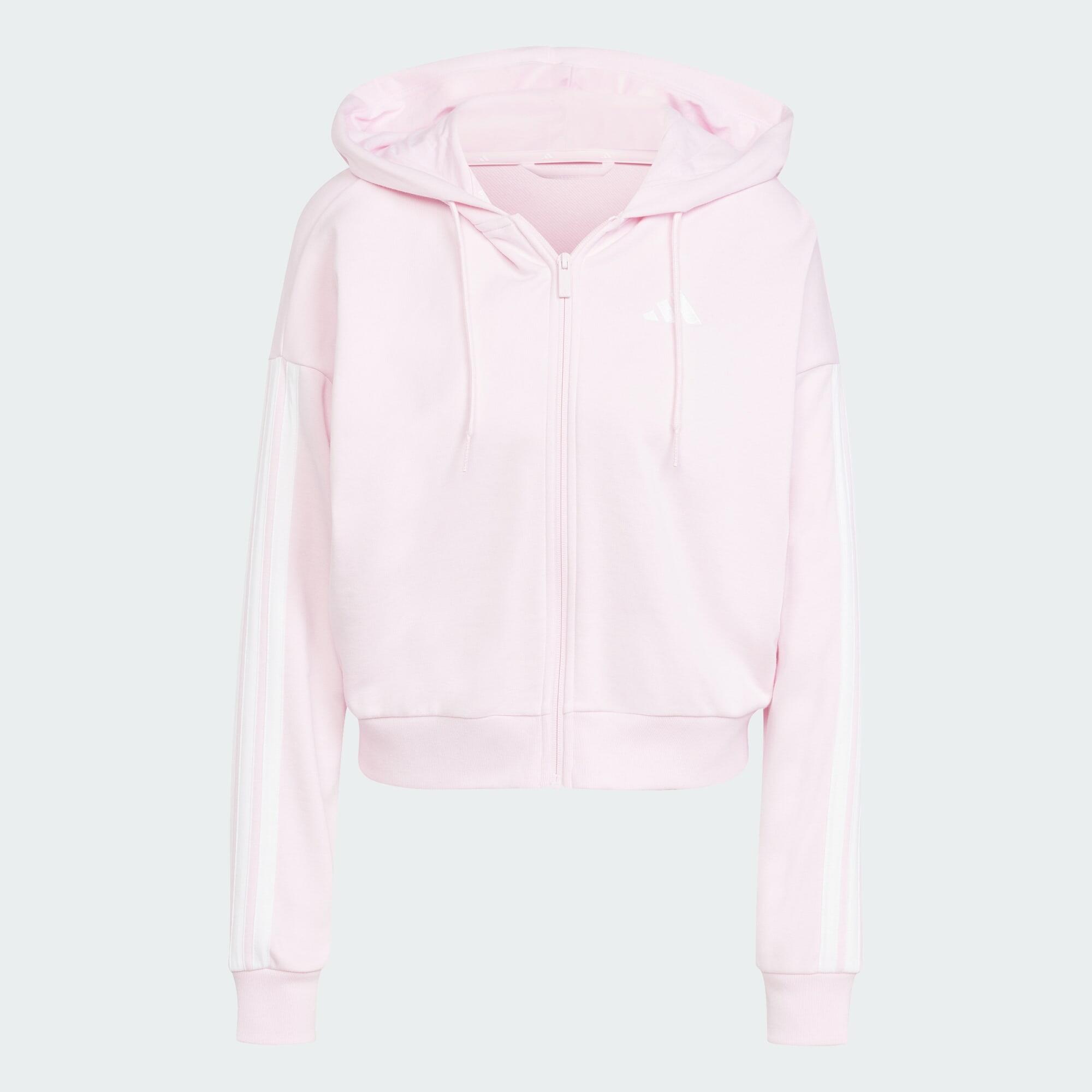 ADIDAS Mikina Essentials 3-Stripes French Terry Full-Zip