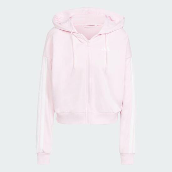 Veste à capuche entièrement zippée French terry 3 bandes Essentials