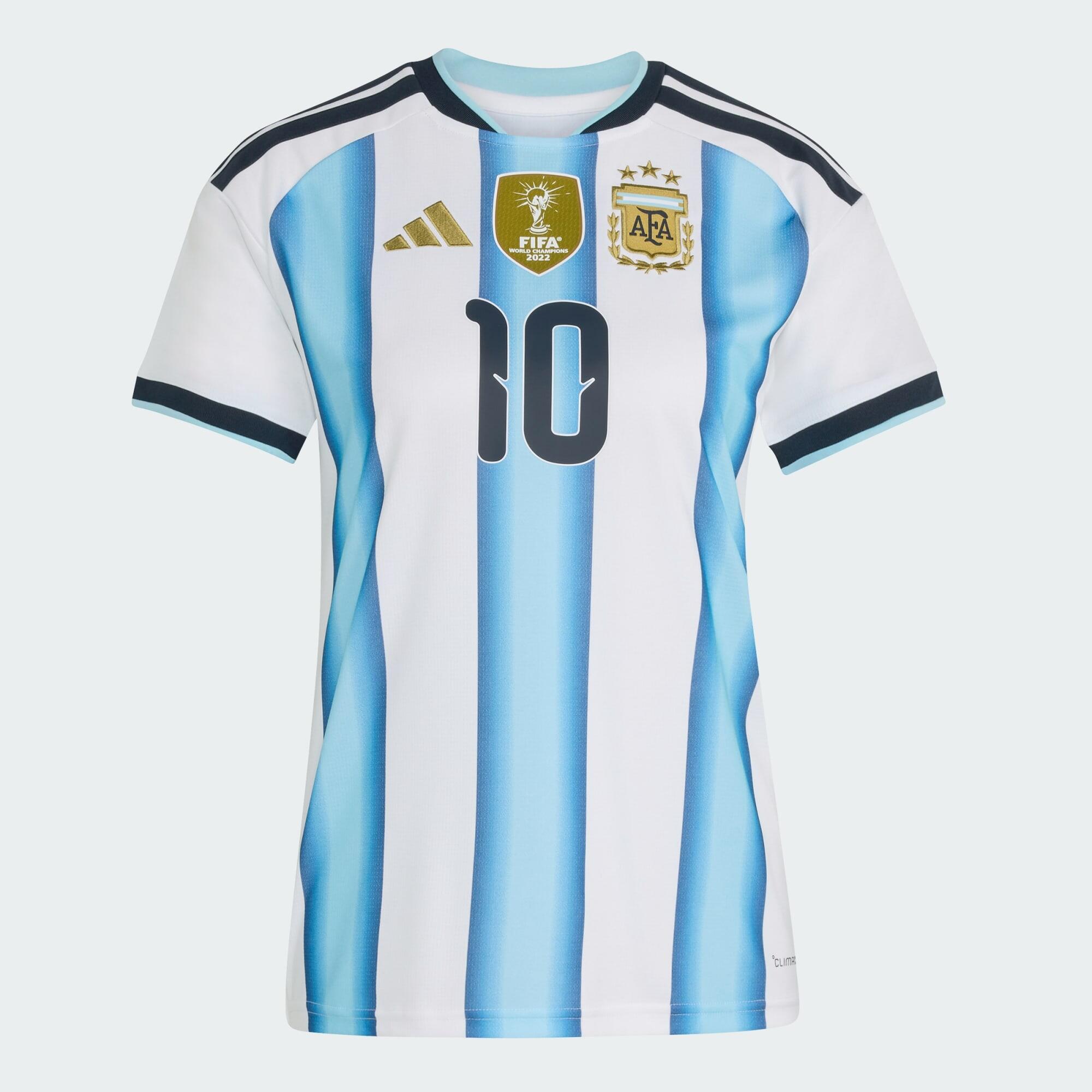 Maillot Domicile Argentine Messi 2022 - Adidas, Blanc, Taille M, Coupe Du Monde