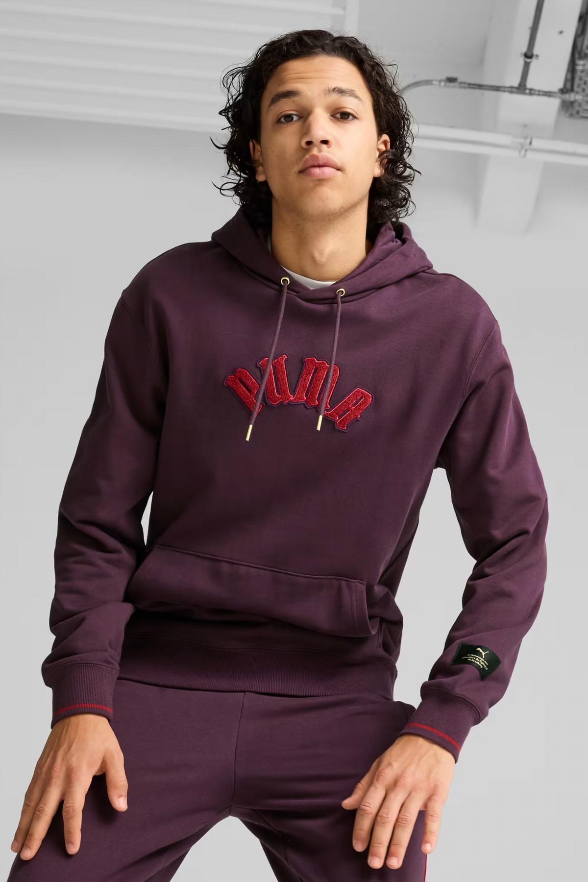 Sweatshirt Puma Modell Classics Play Paris Hoodie Farbe Violett 5/5