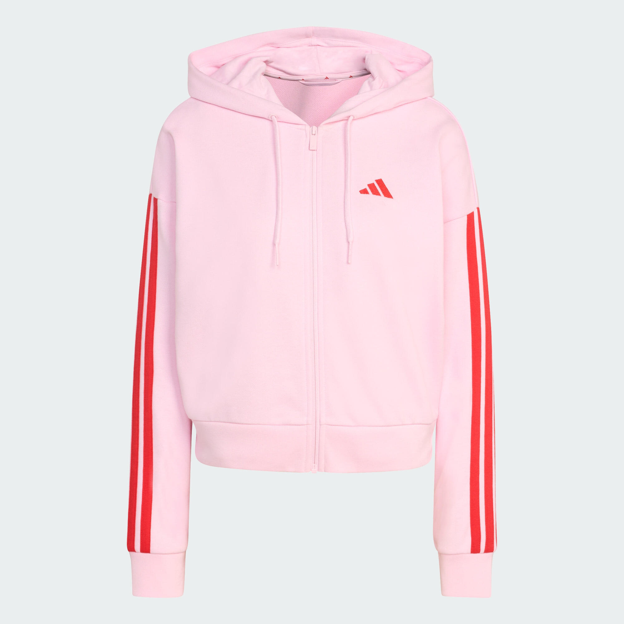 Veste à capuche entièrement zippée French terry 3 bandes Essentials 2/6