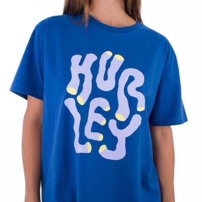 T-shirt hurley model yoko tee kleur blauw