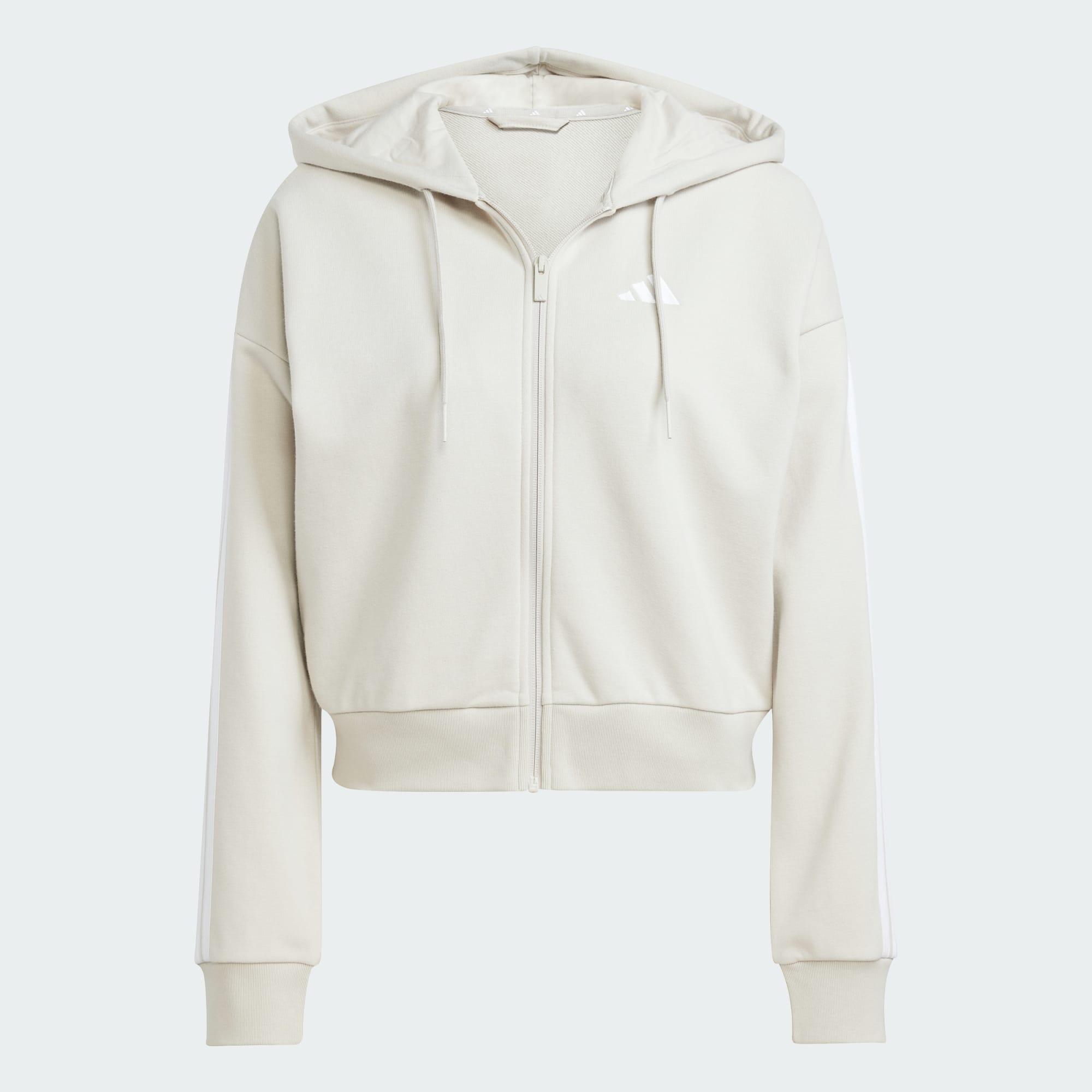 Veste à capuche entièrement zippée French terry 3 bandes Essentials 2/5